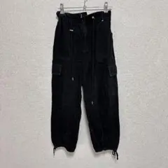 GRL グレイル ドローストリングカーゴパンツ[pm234] ブラック Fサイズのサムネイル