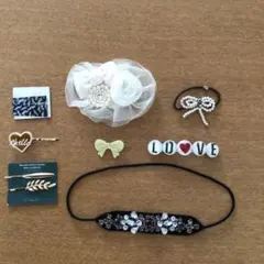 ヘアアクセサリー　8点セット