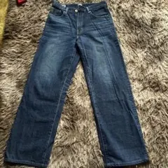 日本製EDWINNEW Vintage 505 ワイドストレートデニム Sサイズのサムネイル