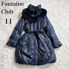 極美品 フォンテーヌクラブ　Lサイズ 定価3.4万円 ダウンコート ネイビー