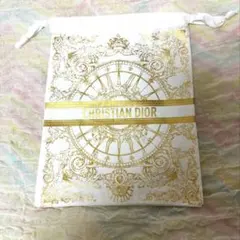 クリスチャン・ディオール ゴールド装飾巾着ポーチ　未使用