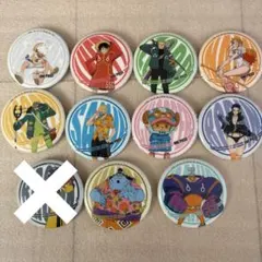 ONE PIECE 缶バッジ 10個セット　セミコンプリート　ダイソーコラボ