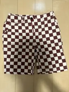 【美品】FUCT チェッカーフラッグハーフパンツ　短パンw30のサムネイル