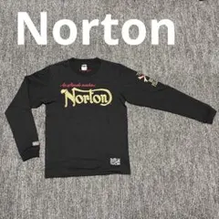 Norton 刺繍ロゴ 長袖カットソー M ブラックのサムネイル