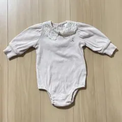 【水通しのみ】ベビー ロンパース 70 tete a tete ピンク レース