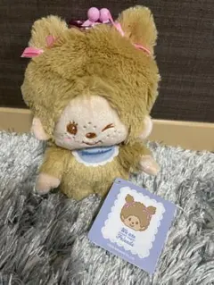 【新品・タグ付き】モンチッチ カラビナ付きがまぐちポーチ2 がま口 茶色