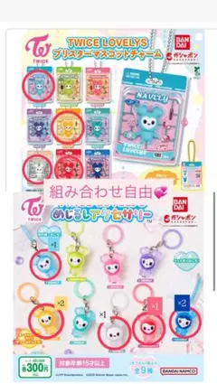 TWICE ガチャガチャ マスコットキャラクター めじるしアクセサリー