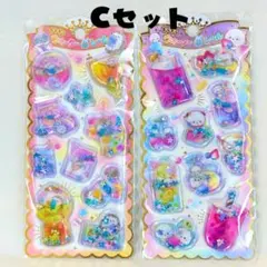 シール2枚セット　ウォーターシール　シャカシャカシール