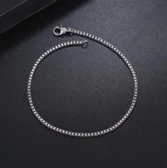ブレスレット シルバー ステンレス 鋼 チェーン スクエア #C286-1