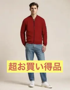 ZARA MAN レッド ジャンパー