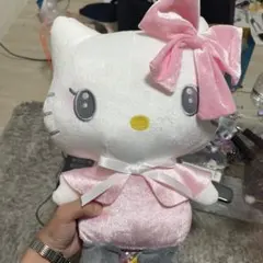 ハローキティ ぬいぐるみ リボン付き