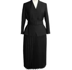 RUIRUE BOUTIQUE ドッキングプリーツワンピーススーツ