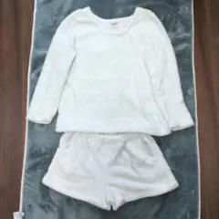 スイートオブルームス　希少　ホワイト　もこもこ　ルームウェア　上下セット　M　L