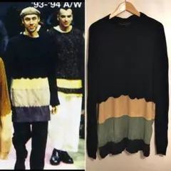 1993コムデギャルソンオムプリュス 脱色期 切り替えオーバニットアーカイブ