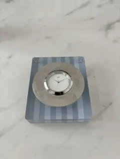 WEDGWOOD シルバー装飾 置時計　クリスタル製
