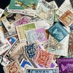 香港 使用済切手セット