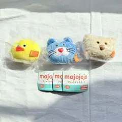 mojojojo フェイスマスコット 3個セット販売 くま ひよこ 青ねこ
