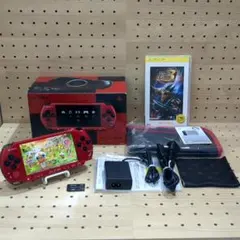 付属品完備 動作品 / 点検・整備済み psp3000 本体 レッド×ブラック