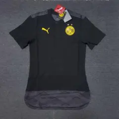 新品 プーマ　サッカーポロ　ドルトムント　ポロシャツ　 黒　インポートS　半袖
