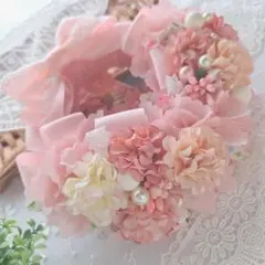 布リース*バスケット　Fiore　Ribbon*のサムネイル