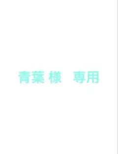 青葉 様 専用ページ