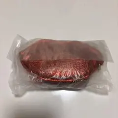 メタリックレッド ラウンドポーチのサムネイル