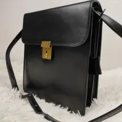 GUCCI　ハンドバッグ　肩掛け　レザー　鍵付　2室　2way　ヴィンテージのサムネイル