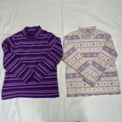 UNIQLO キッズ130㎝ 長袖フリース 2枚セット