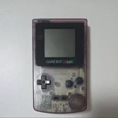 【ジャンク品】ゲームボーイカラー本体 クリアパープル