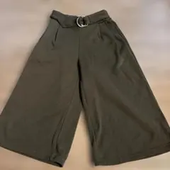ダークグリーン ワイドパンツ 140サイズ