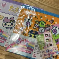 たまごっち ハンドタオル 2枚　メモ　ステッカー　まとめ売り
