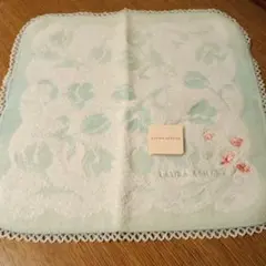 LAURA ASHLEY ハンカチ パステルグリーン(シミあり)