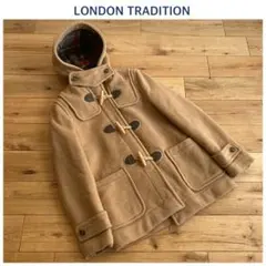 英国製 ロンドントラディション ウールメルトン ダッフルコート 34 キャメル