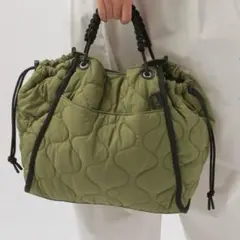 BAYFLOW ロゴテープビッグキルトート