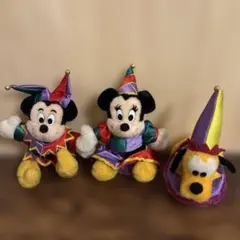 ミッキー・ミニー・プルート 15周年記念ぬいぐるみバッジ3体セット