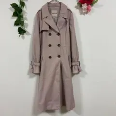 【Apuweiser-riche】 トレンチコート 1 ピンク ベルト付き 春夏