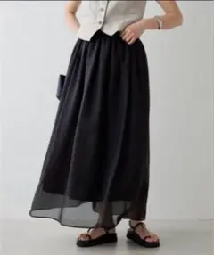 GALLARDAGALANTE リバーシブルロングスカート