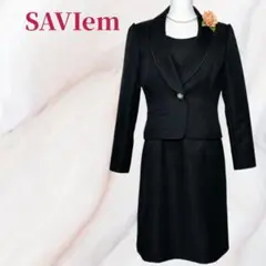 ✨極美品✨サヴィエム セットアップスーツ ドット柄 ジャケット付9号セレモニー