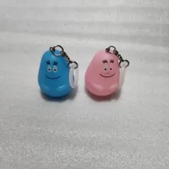 バーバパパ　目印キーホルダー　アンブレラチャーム　目印チャーム　ピンク　ブルー