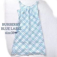 BURBERRY BLUE LABEL ノバチェック ホース刺繍 ワンピース