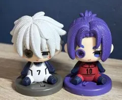 ブルーロック ぬいかけ フィギュア 座り 凪 誠士郎 御影 玲王 セット　ガチャ