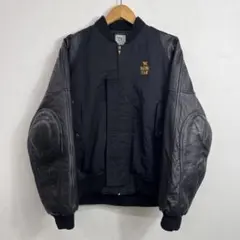 80s 片山敬済 レザースタジャン ジャケット レーシング VINTAGE