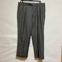 極美品CHAPS 2タック ウール スラックス 38×29 グレー ダブル仕上げのサムネイル