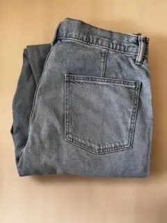 No.5776 UNIQLO ワイドテーパード デニム L 新品タグ付