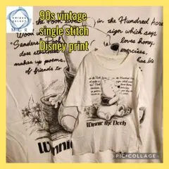 90年代 winnie the pooh Tシャツ シングルステッチ