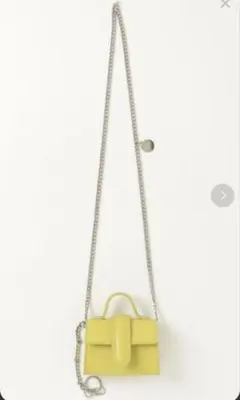 ✨極美品【MilaOwenミラオーウェンミニチェーンバッグ】イエローのサムネイル