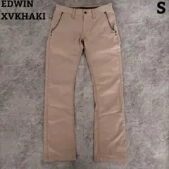 EDWIN XVKHAKI スリムフィット チノパン ベージュ S ボトムス