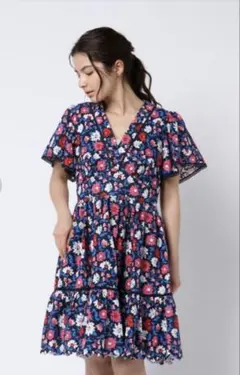 美品 近年 ケイトスペード ショア シング デイジー アイレット ミニ ドレス