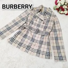 BURBERRY ベルト付 総ノバチェック ダブル トレンチコート