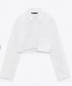 (ZARA)クロップドシャツ